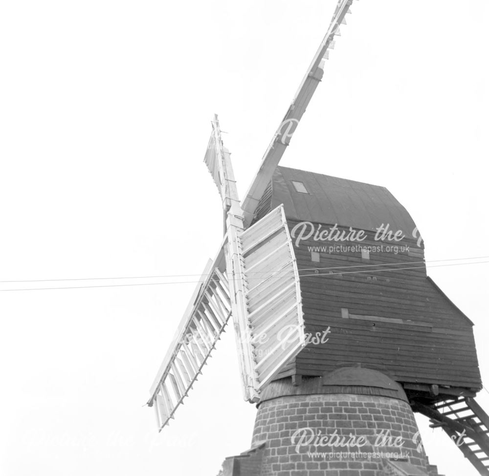 Cat and Fiddle Windmill, Cat and Fiddle Lane, Dale Abbey, 1970