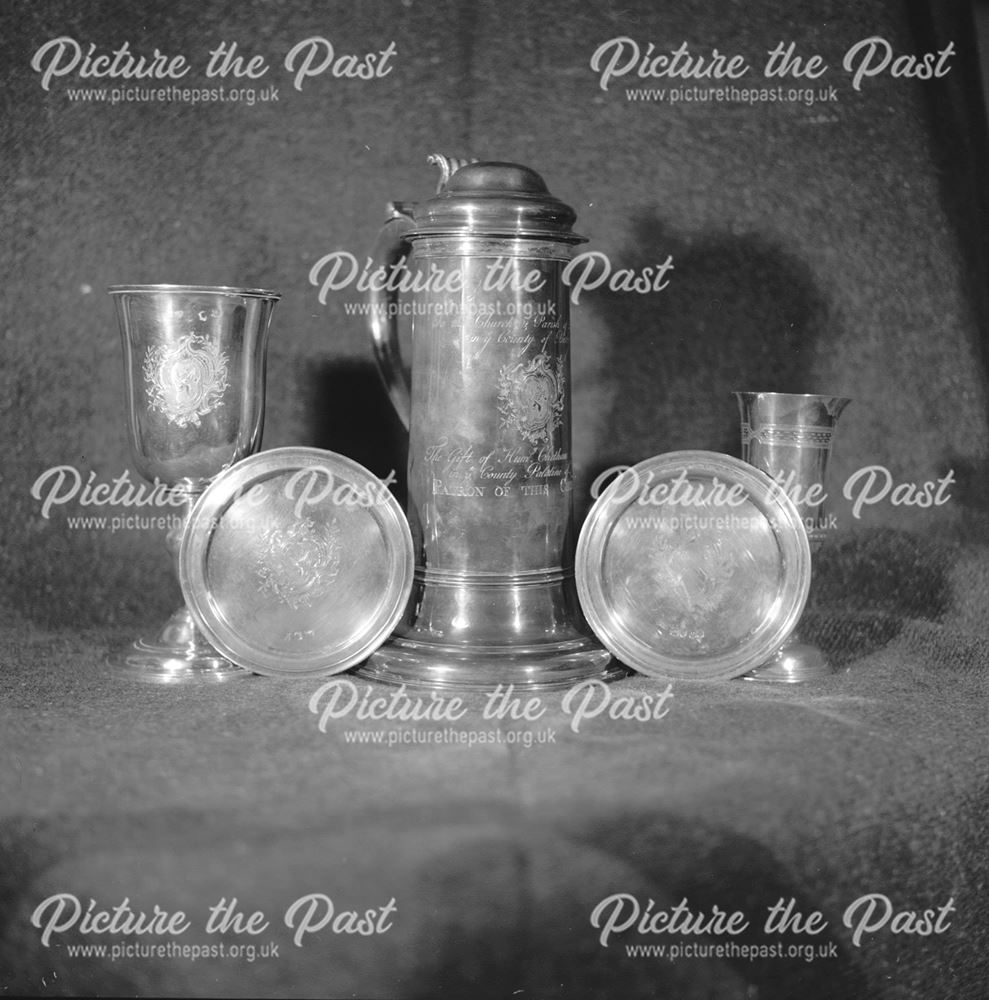 Altar Plate, All Saints Church, Dalbury, 1971