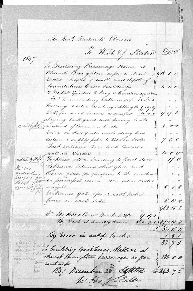 Remnants of Snelston Church Register at County Archivists