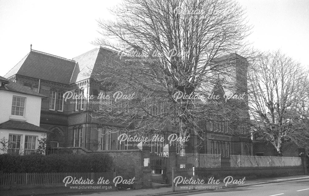 Ashgate Old School Buildings, Ashbourne Road, Derby, 1974