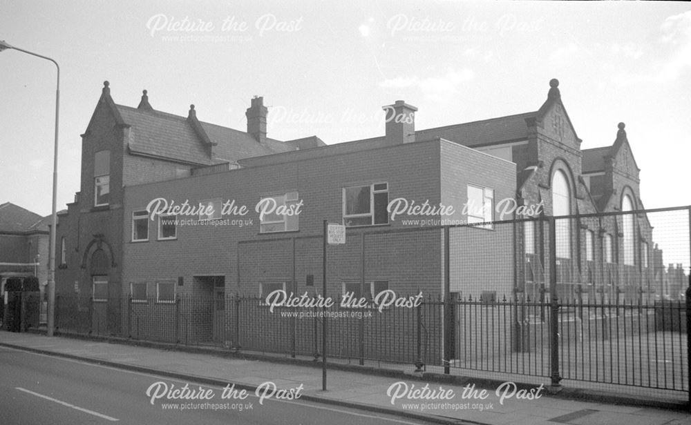 Former St. James' Boys School, Dairy House Road, Derby, 1974