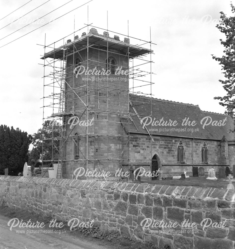 Scaffolding round tower