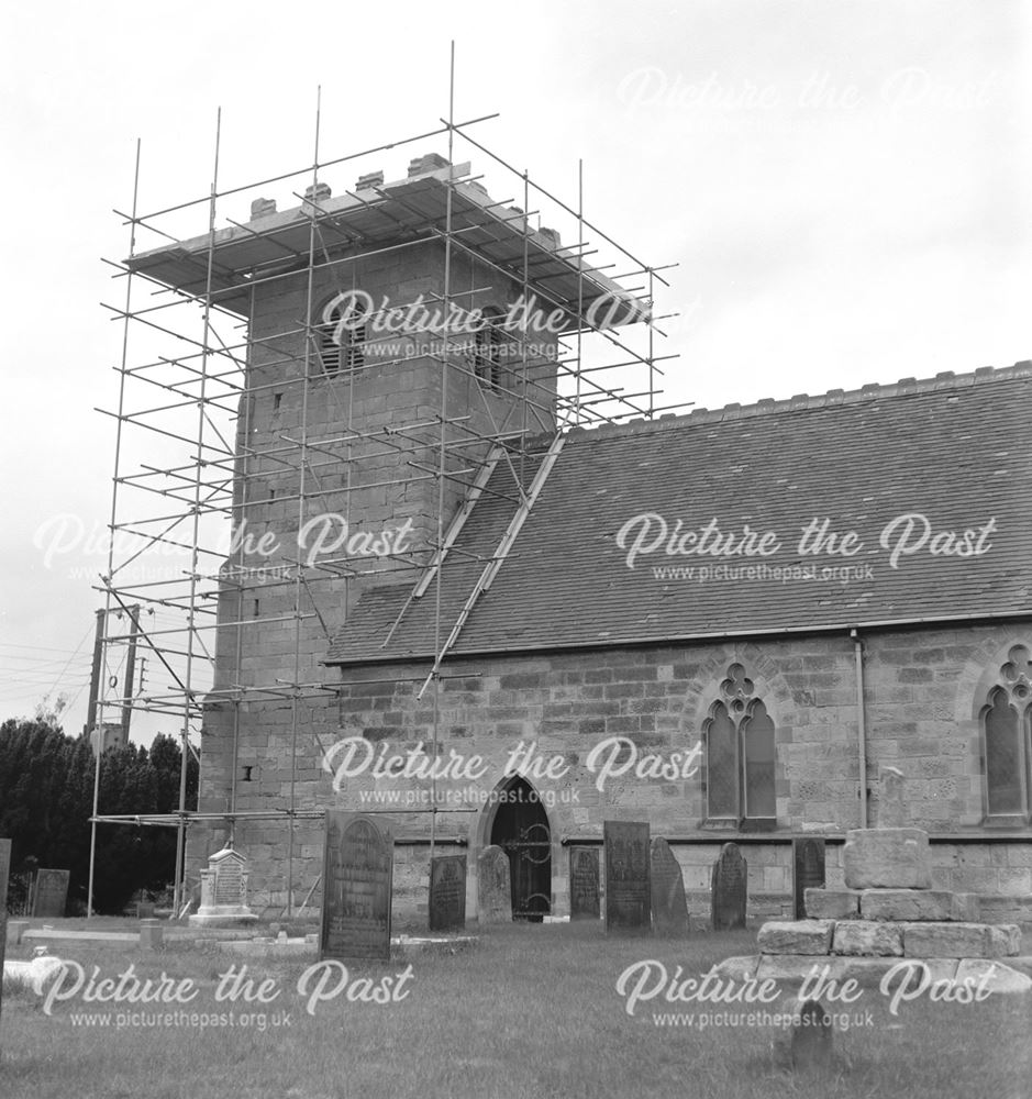 Scaffolding round tower