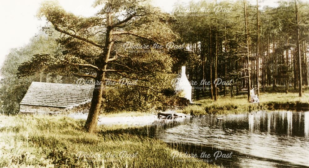 Lumsdale Upper Pond and Mill, Matlock, c 1909
