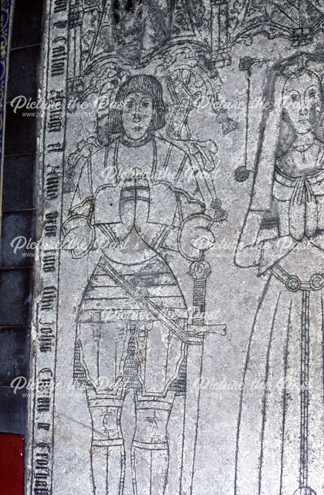 Incised tomb, Croxall Church, Staffordshire, undated