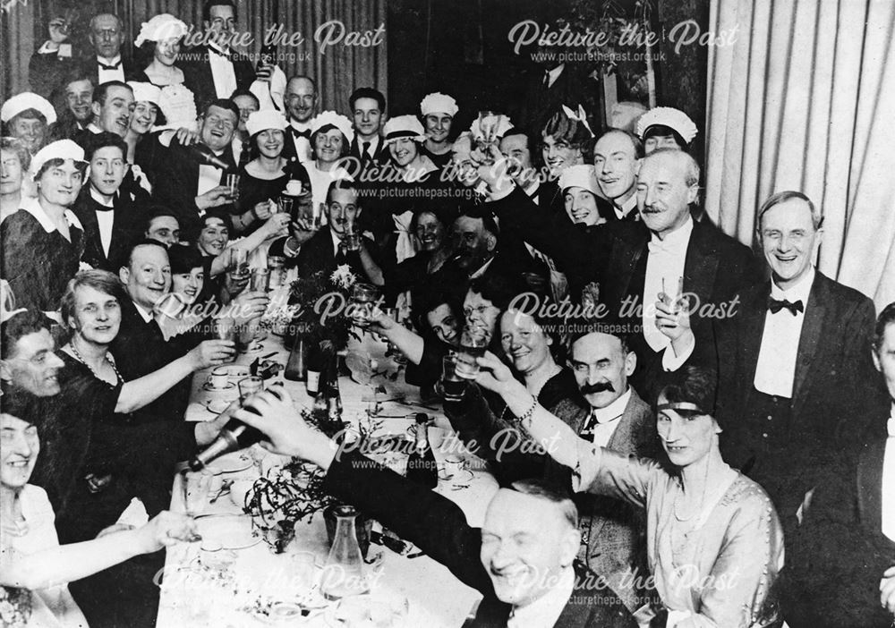 Social Event at Smedley's Hydropathic Establishment, Smedley Street, Matlock, c 1920s