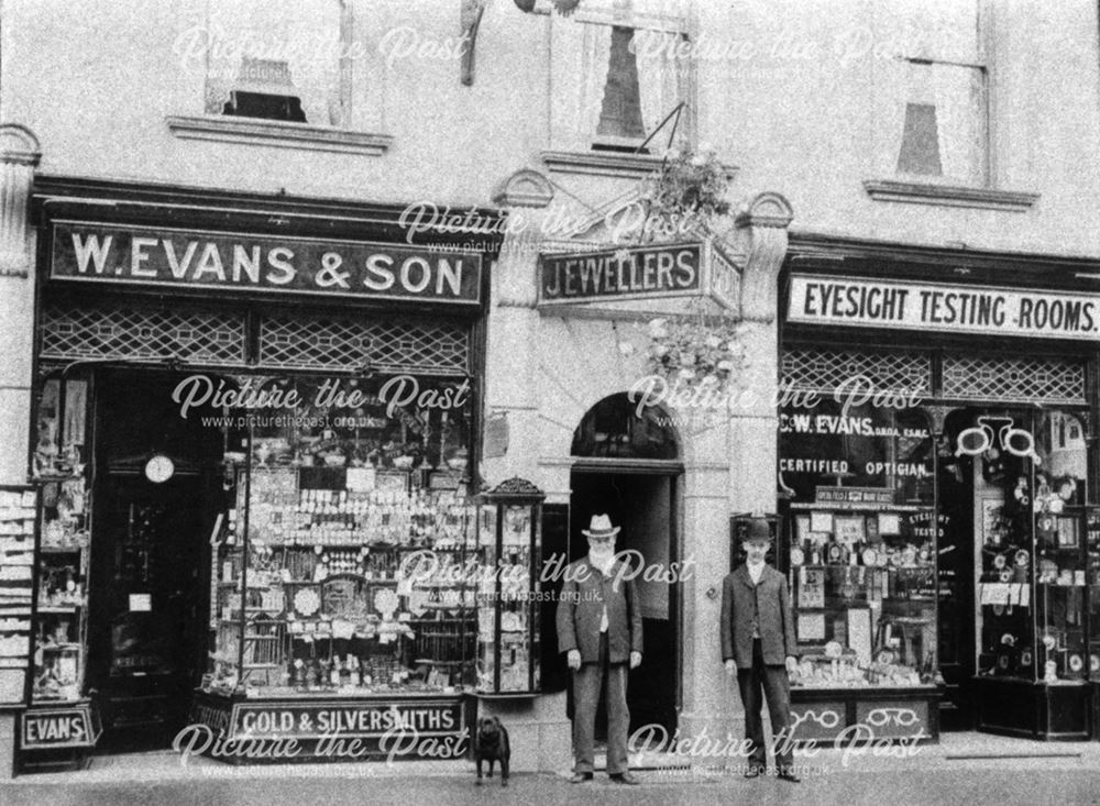 W Evans and Son Jewellers, Dale Road, Matlock, early 20th century