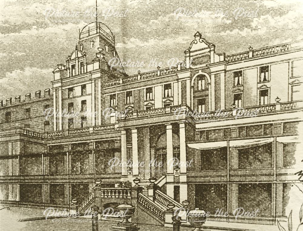 Smedley's Hydro - Exterior sketch of the Terrace