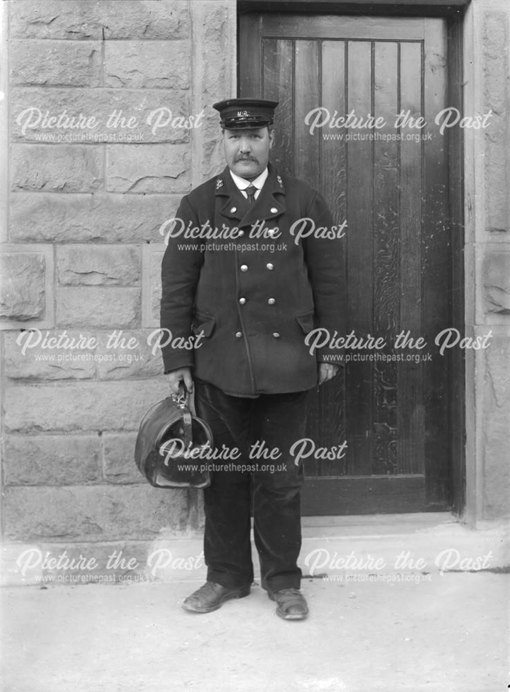 Midland Railway Man at Matlock Station, c 1904