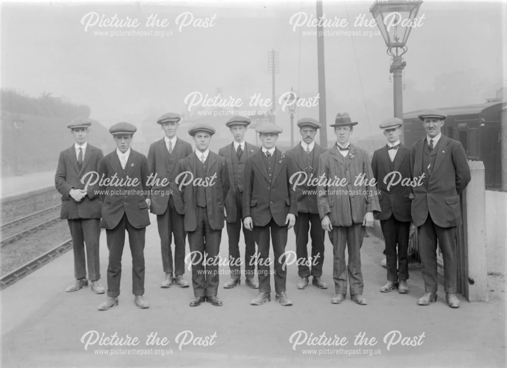 Boys from St. Andrew's Home at Matlock Station