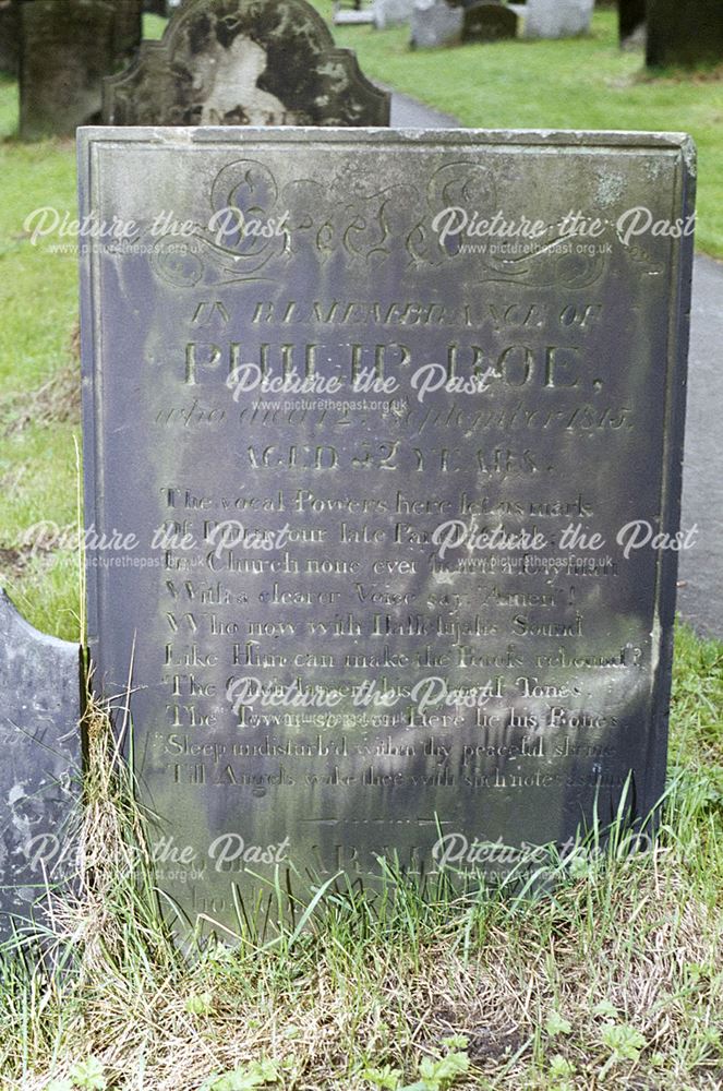 Bakewell Church - Philip Roe's Grave