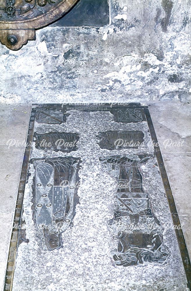 Sir Godfrey Foljambe and Ux. Brass, St. Mary's and All Saints Church, Chesterfield