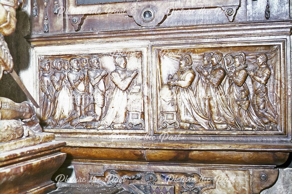 James Foljambe's Tomb - lower panel, St. Mary's and All Saints Church, Chesterfield