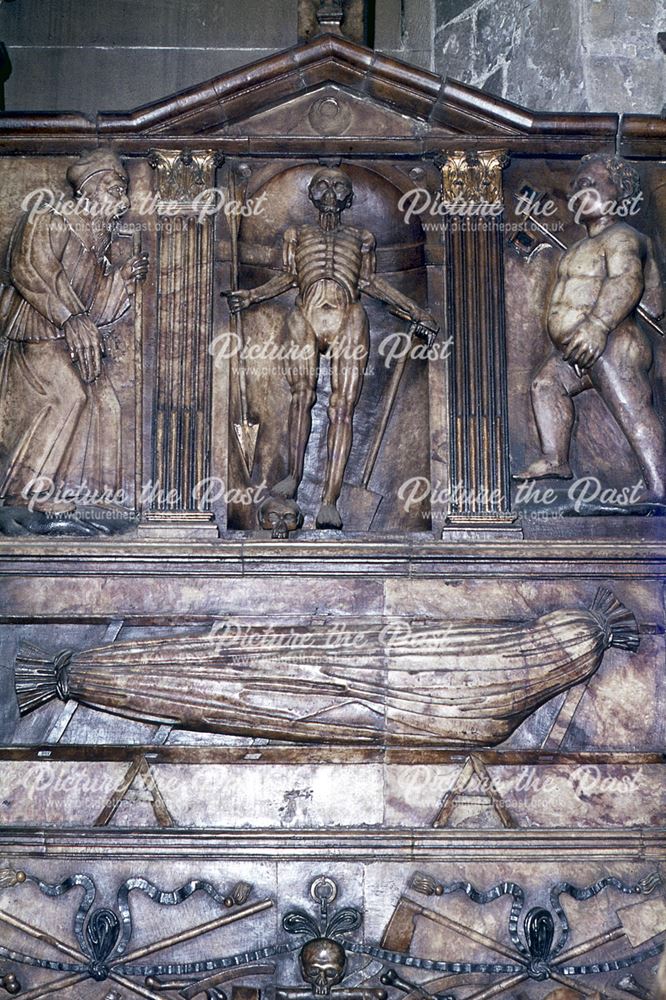 Foljambe Alabaster Monument - Detail, St. Mary's and All Saints Church, Chesterfield