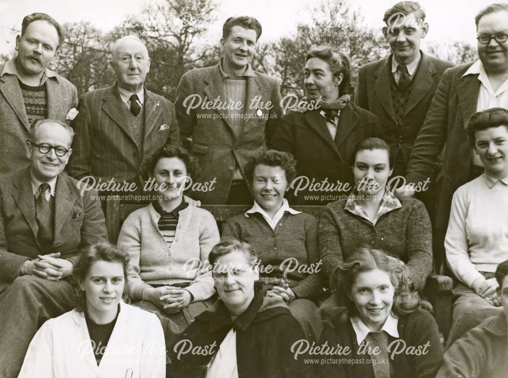 Amber Valley Camp School Staff, Woolley Moor, Alfreton, 1954