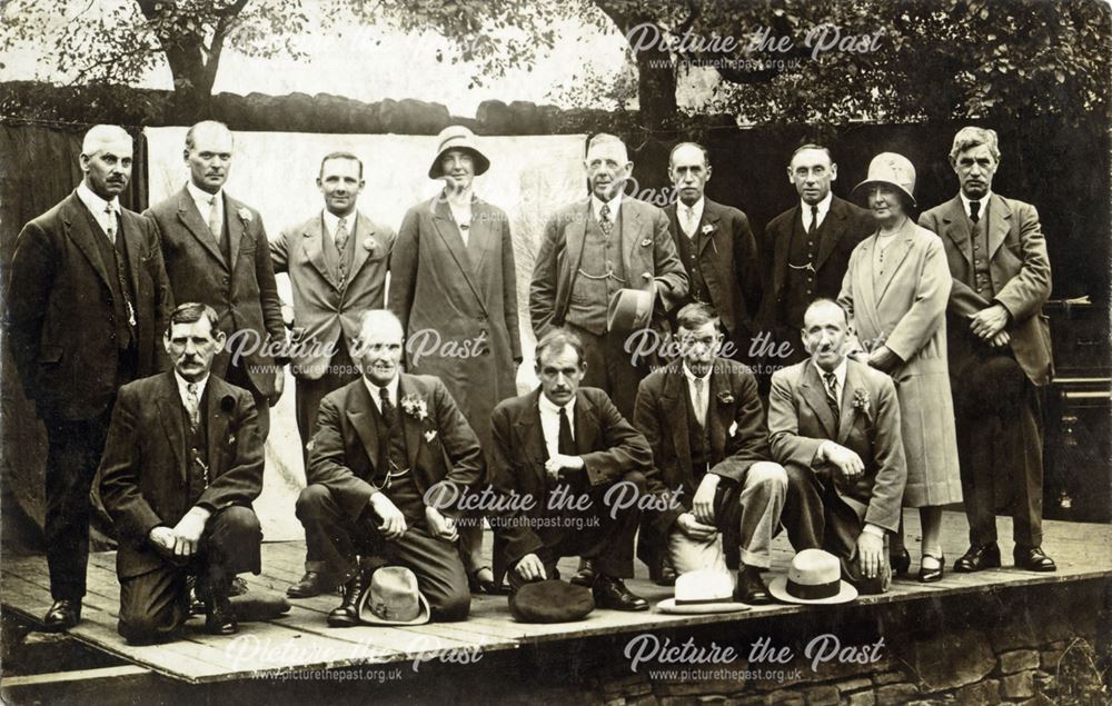 Group of Adults at unknown event, Ashover, 1928