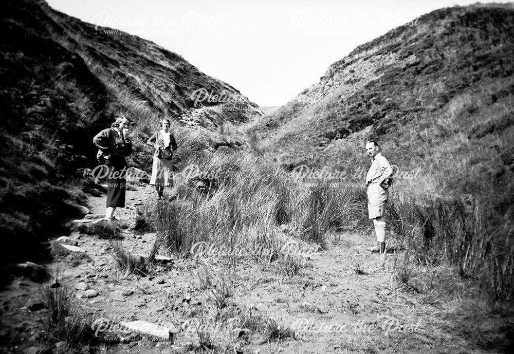 Walkers in William Clough, Hayfield, 1930s