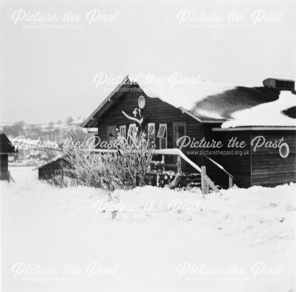 Amber Valley Camp School in Snow, Woolley Moor, 1947