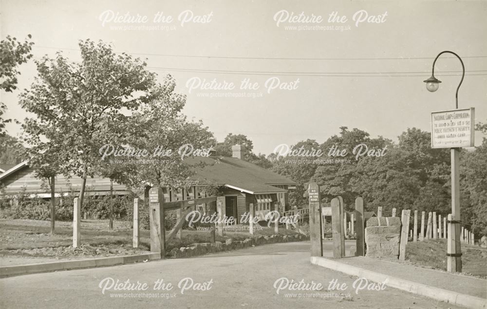 Amber Valley Camp School Entrance, Woolley Moor, c 1940s-50s