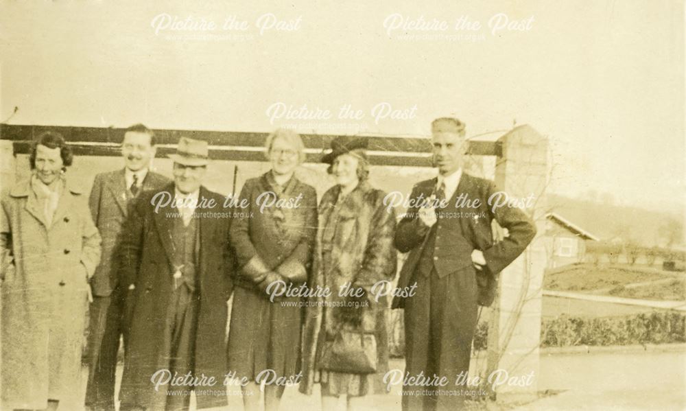 Group including Master J Churchby, Amber Valley Camp School, Woolley Moor, c 1940s-50s