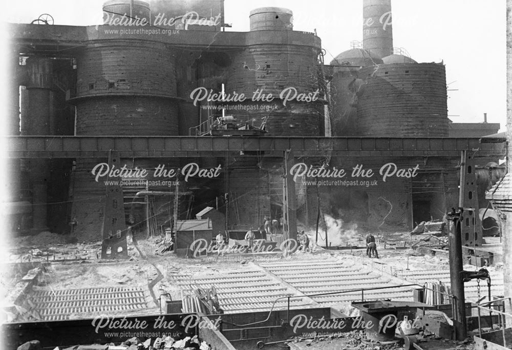 View of Front Side of 'The OId Works' Furnaces at Stanton