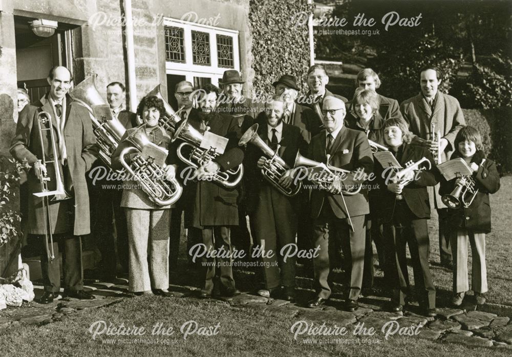 Ashover Band on Christmas Day, 1972