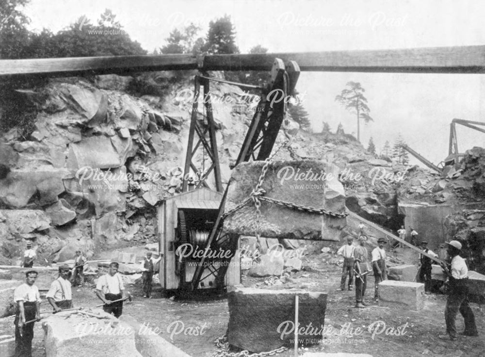 Stancliffe Quarry, Darley Dale, early 20th century