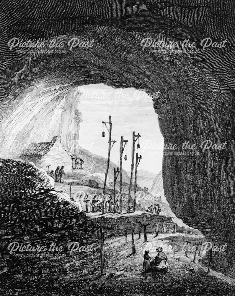 Rope making, Peak Cavern, Castleton, 1818