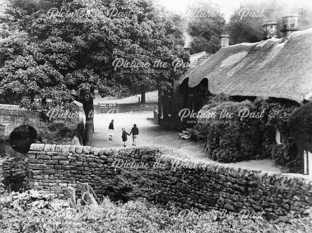 Thatched Cottages, Baslow, mid 20th century