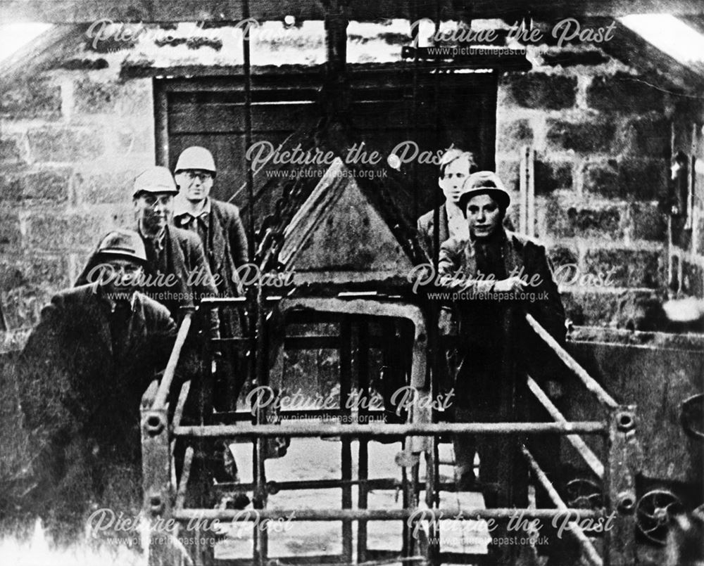 Workers at OxClose Mine, Snitterton, c 1960