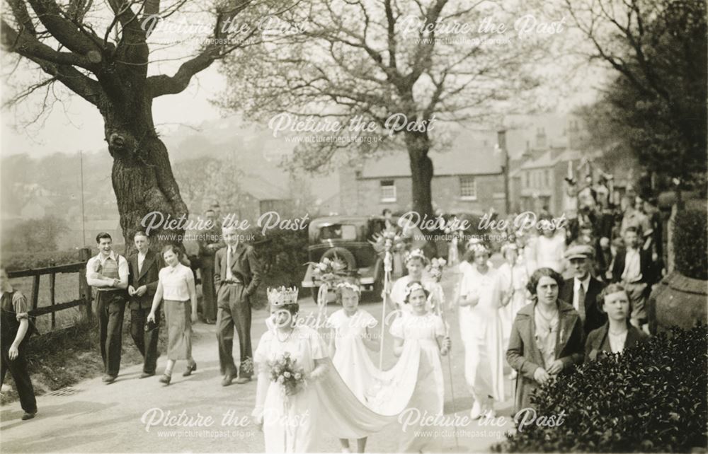 Jubilee Procession, Hathersage, 1935