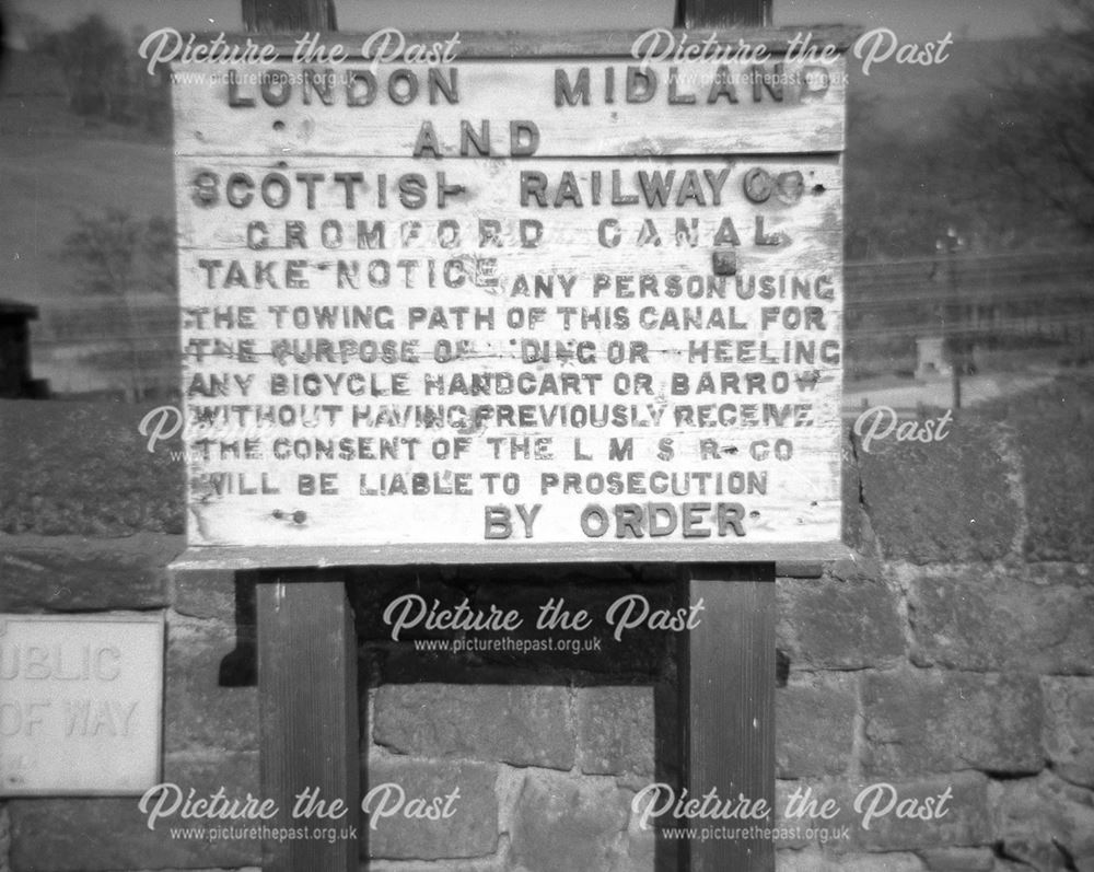 LMS Sign at High Peak Junction