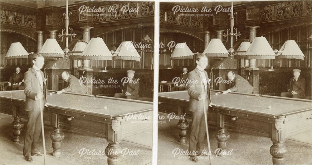 Billard Room, Smedley's Hydro, Smedley Street, Matlock, c 1900