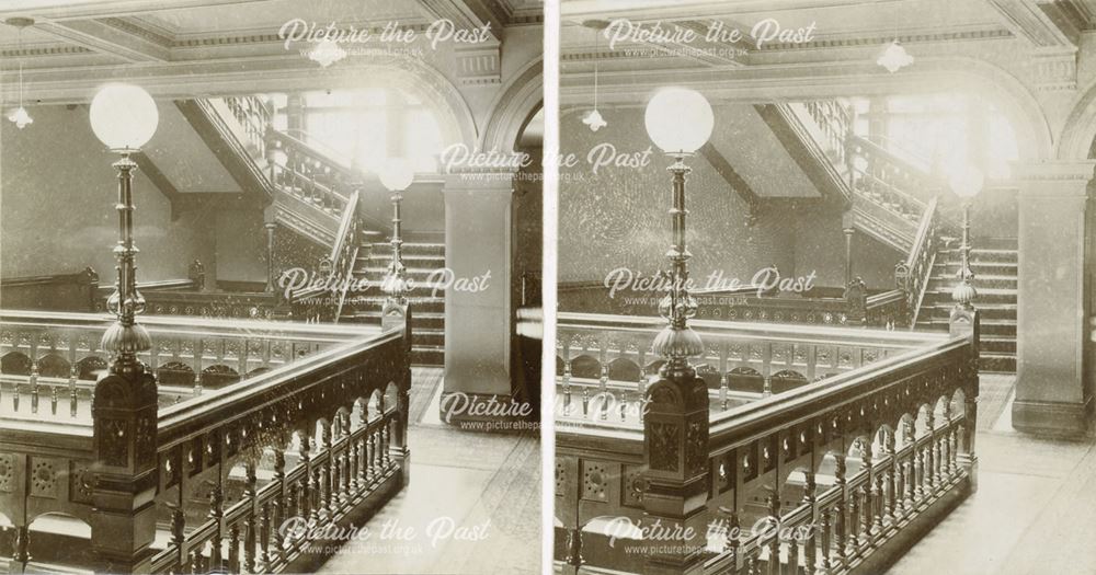 2nd Floor Landing of Main Staircase, Smedley's Hydro, Smedley Street, Matlock, c 1900