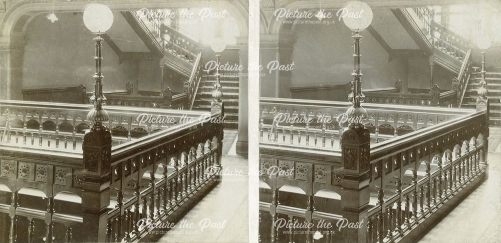 2nd Floor Landing of Main Staircase, Smedley's Hydro, Smedley Street, Matlock, c 1900