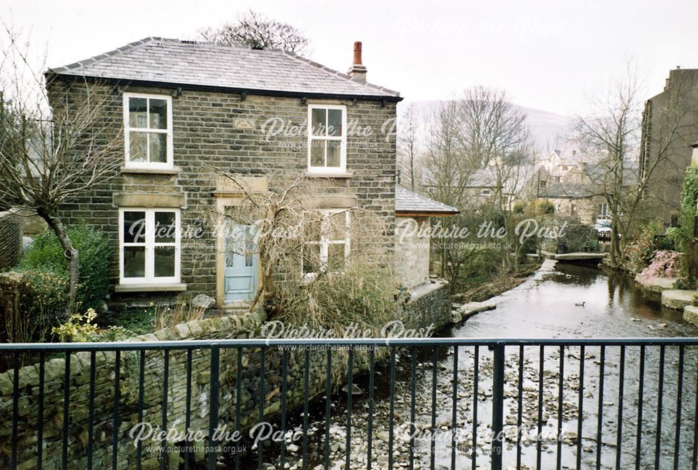 Former Walk (Fulling) Mill and River Sett, Hayfield, c 1980s