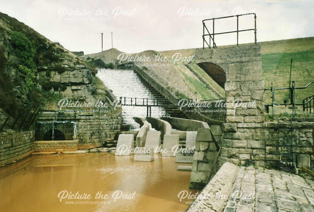 Bypass Channel Weir, Torside Reservoir, nr Glossop, c 1980s