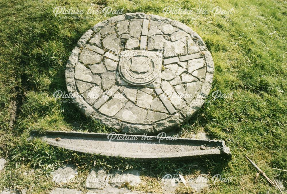 Plaque with coat of arms of Cromford and High Peak Railway, c 1980s