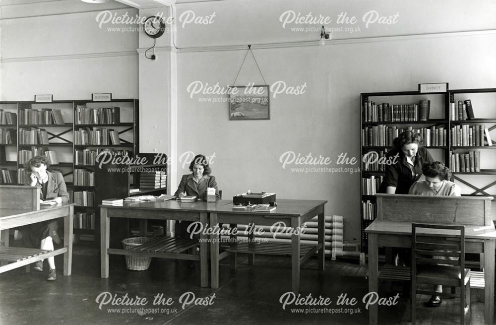 Library, Rockside Hall, Cavendish Road, Matlock, 1950s