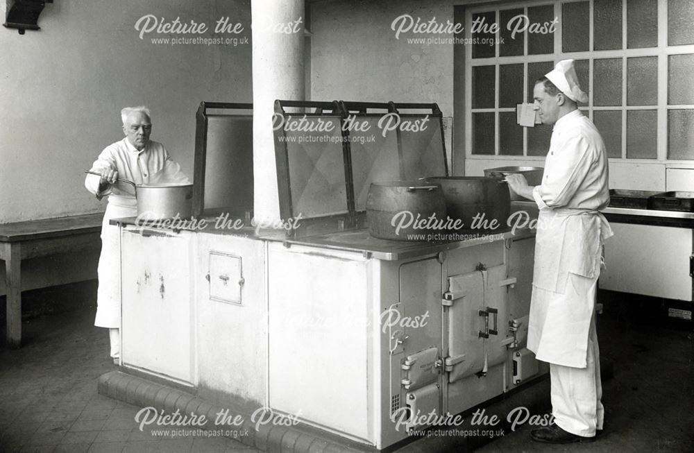 Kitchens, Rockside Hall, Cavendish Road, Matlock, 1950s