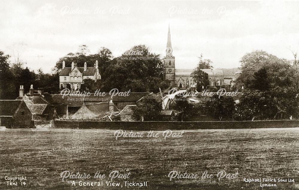 Looking North from Main Street, Ticknall, 1930's