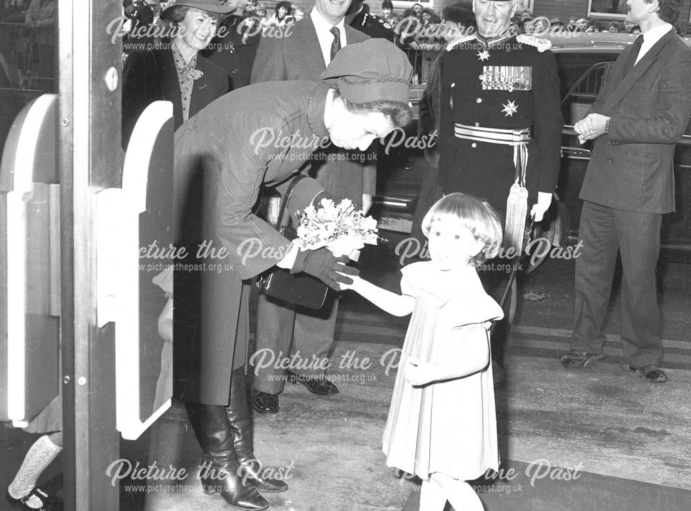 Princess Anne visiting Ilkeston, c 1980s