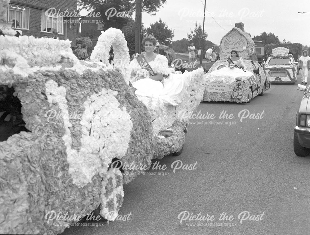 Carnival Queens from Matlock and Anfield, Kirk Hallam, Ilkeston, c 1980s