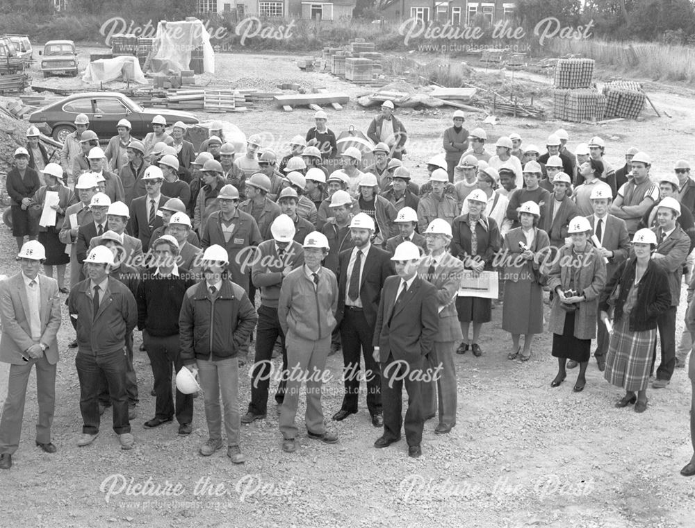 Building Site Planning Meeting, Ilkeston, c 1980s