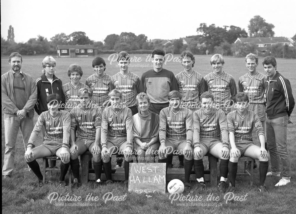 West Hallam Football Team, Beech Lane recreation Ground, West Hallam, 1985-6