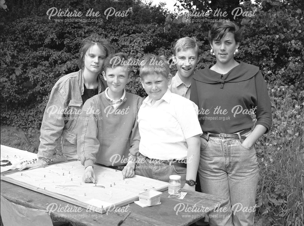 Treasure Map Side Stall at a Summer Fair, Awsworth Vicarage, Awsworth, c 1980s