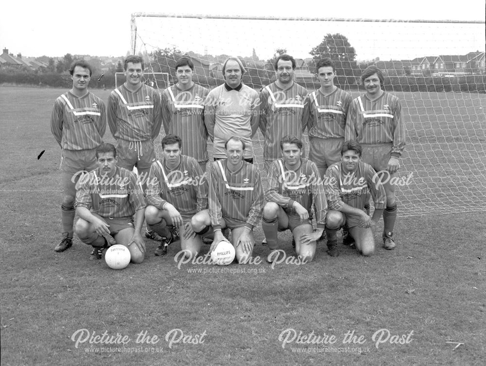 West Hallam Football Team, Beech Lane Recreation Ground, West Hallam, 1980s