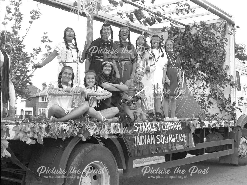 Carnival Float 'Stanley Common Squaw Camp', Ilkeston, c 1980s