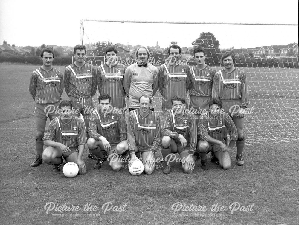 West Hallam Football Team, Beech Lane Recreation Ground, West Hallam, 1980s