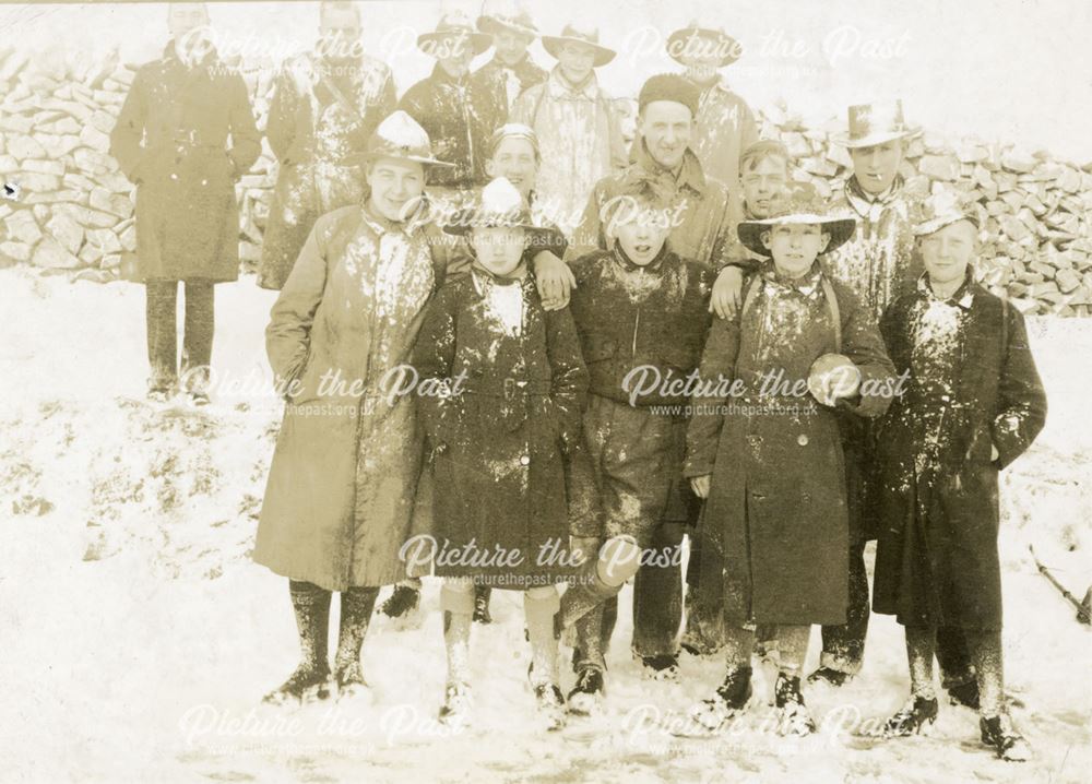 Chinley Scouts on Good Friday Hike, Peak Forest, 1938